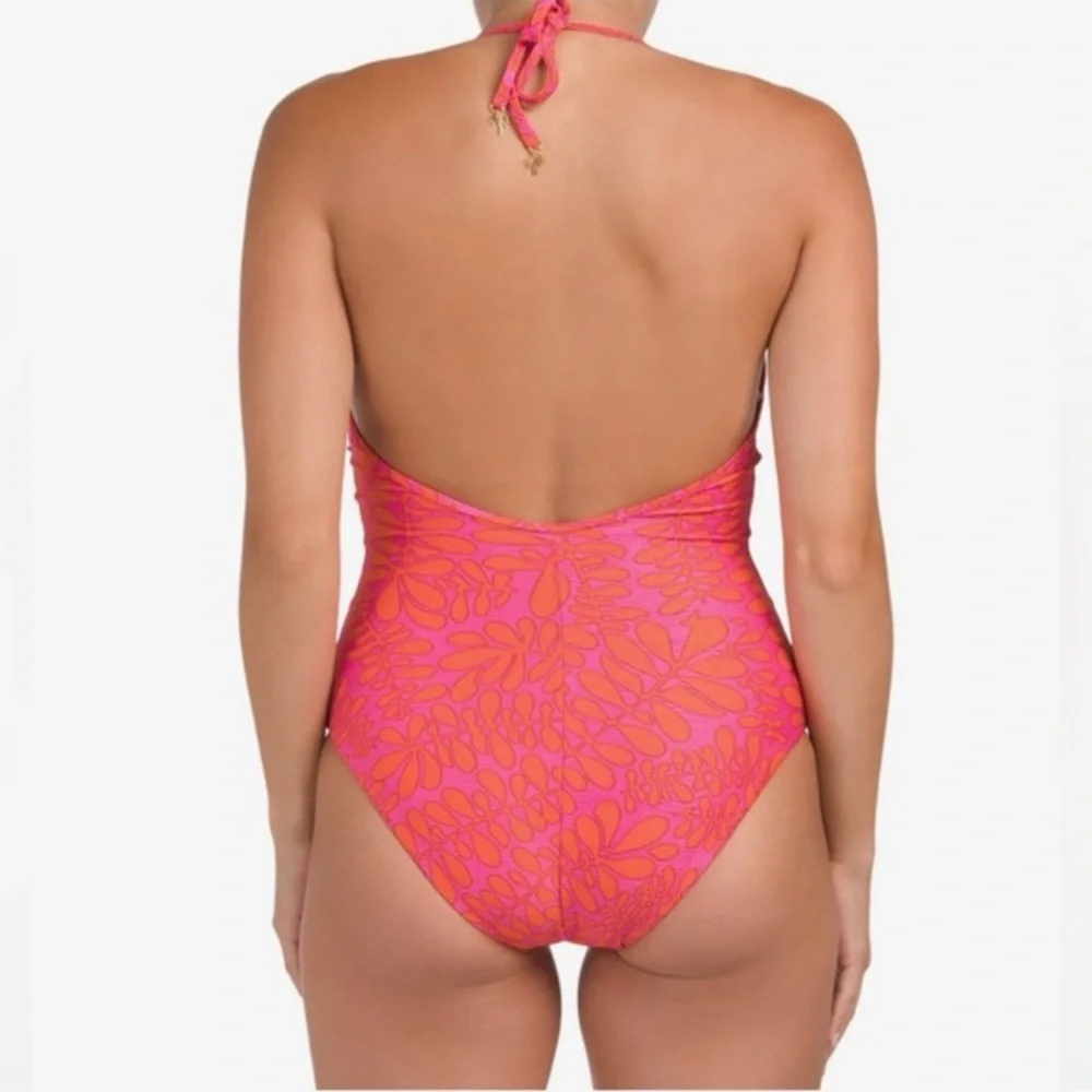 Trina Turk‎ TRELLIS PLUNGE ONE PIECE SWIMSUIT Women’s Size 14 - Picture 5 of 5